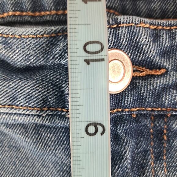 Knox Rose Ankle Jeans Womens 12 Blue Stretch Denim Mid Rise Chevron Side Stripe - Picture 12 of 14